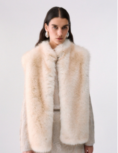 Liu Jo gilet en fausse fourrure avec ceinture 2