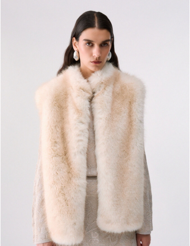 Liu Jo sleeveless faux fur vest women