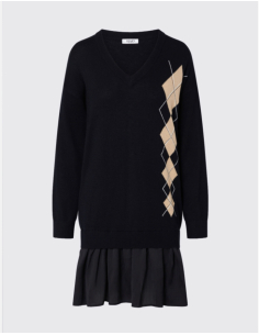 Liu Jo robe courte en maille Argyle