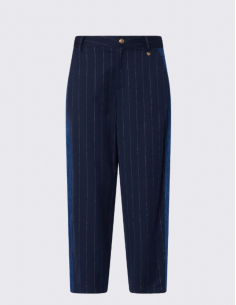Liu Jo blue striped balloon trousers