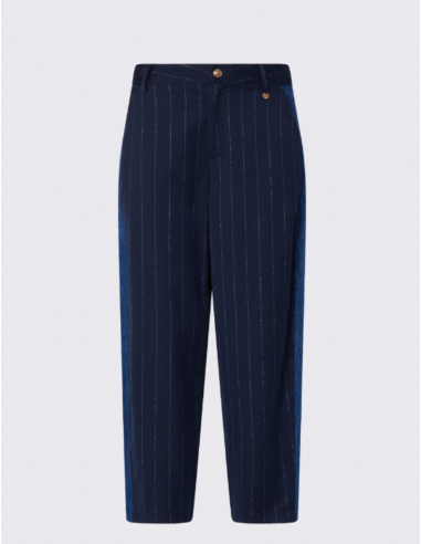 Liu Jo pantalon ballon à rayures bleu