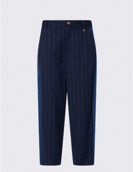 Liu Jo pantalon ballon à rayures bleu