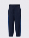 Liu Jo pantalon ballon à rayures bleu