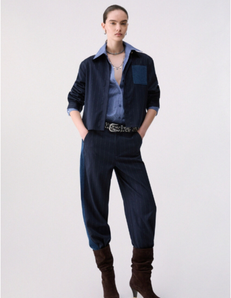 Liu Jo pantalon rayé élégant femme