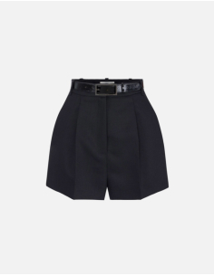 Elisabetta Franchi wool shorts with belt