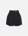 Elisabetta Franchi wool shorts with belt