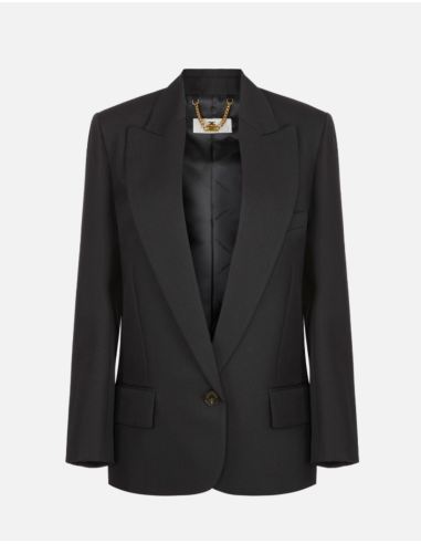 Elisabetta Franchi veste en laine noire