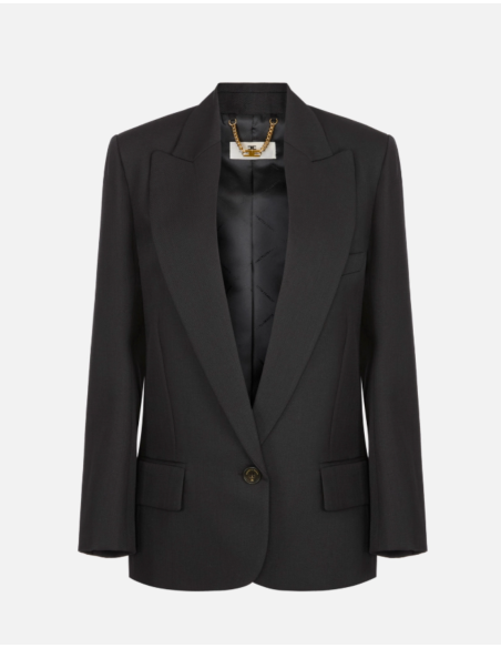 Elisabetta Franchi veste en laine noire