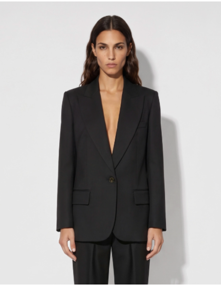 Elisabetta Franchi black virgin wool jacket women