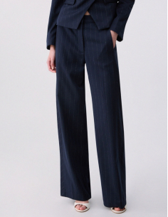 Liu Jo straight pinstripe trousers women 2