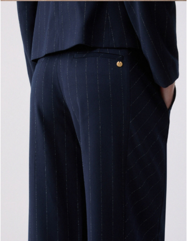 Liu Jo pantalon tailleur à fines rayures