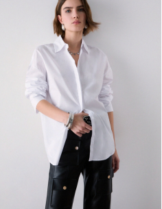 Liu Jo white shirt with back slit 2