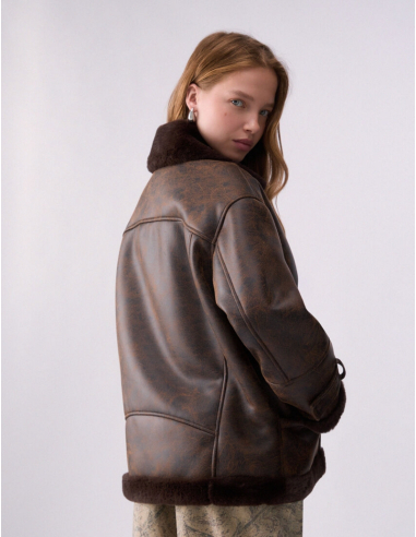 Liu Jo coated fabric aviator jacket women
