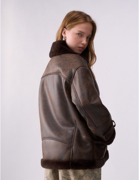 Liu Jo coated fabric aviator jacket women