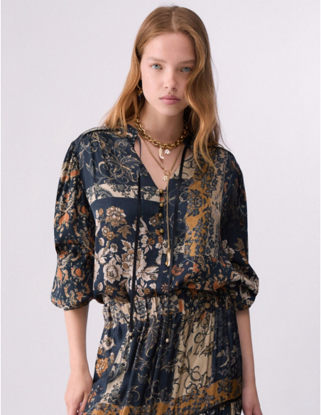 Liu Jo floral crepe blouse women