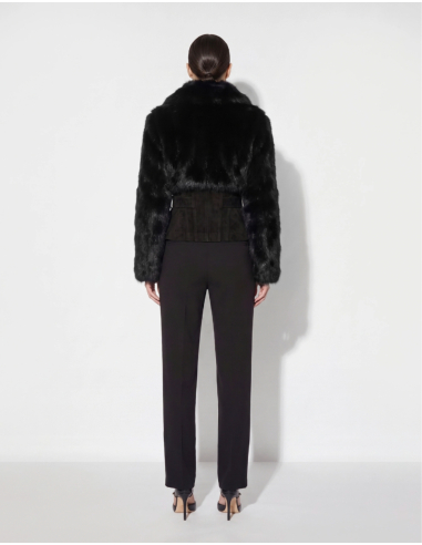 Elisabetta Franchi blouson en eco fourrure à Nice