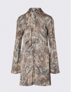 Liu Jo printed satin mini dress women