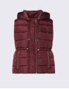 Liu Jo gilet à capuche aubergine femme