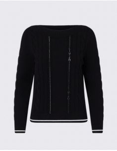 Liu Jo knit sweater with contrasting trims