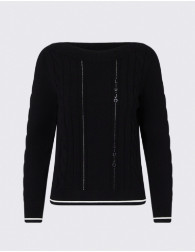 Liu Jo pull en maille à profils contrastés