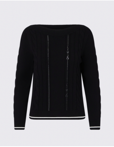Liu Jo pull en maille à profils contrastés