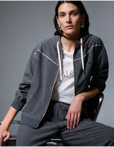 Liu Jo sweat gris décontracté avec dentelle