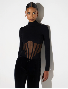 Elisabetta Franchi fitted bustier bodysuit 2