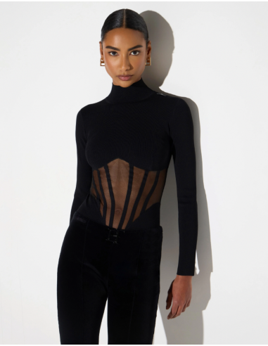Elisabetta Franchi knitted bustier bodysuit women