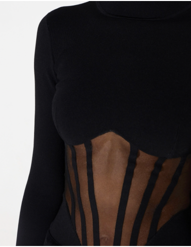 Elisabetta Franchi women’s bodysuit with sheer details