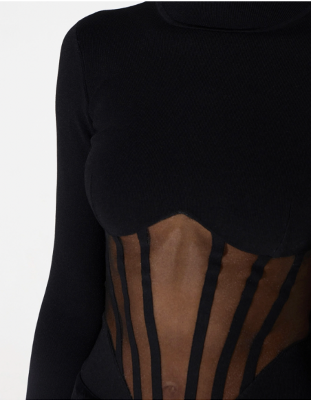 Elisabetta Franchi women’s bodysuit with sheer details