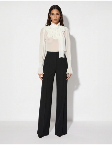 Elisabetta Franchi ivory blouse with bell sleeves