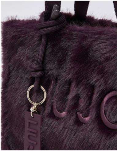 Liu Jo teddy bag in aubergine colour