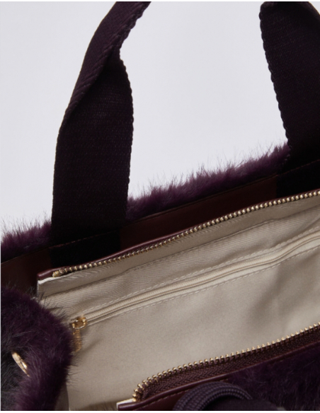 Liu Jo teddy tote with logo lining