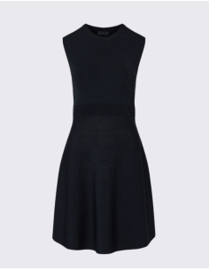 Liu Jo black knit dress with lace detail