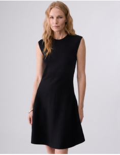 Liu Jo black knit dress with lace detail 2