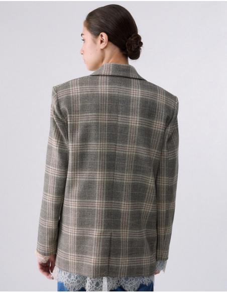 Liu Jo veste tailleur à carreaux femme