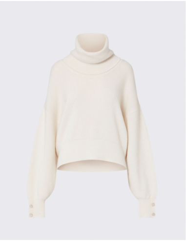 Liu Jo pull col roulé blanc en pure laine