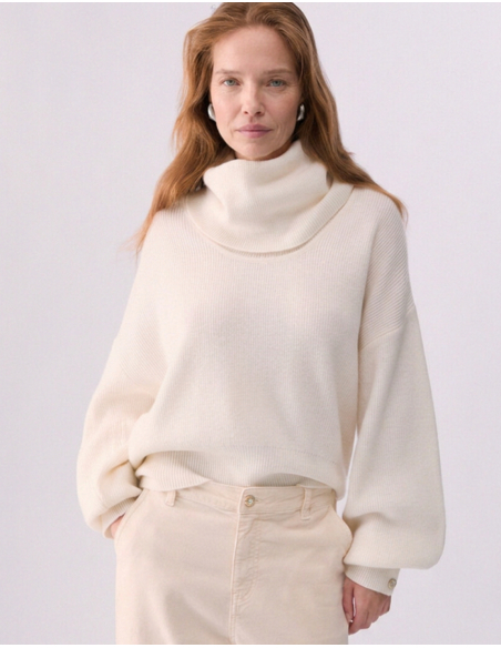 Liu Jo pull femme blanc en laine