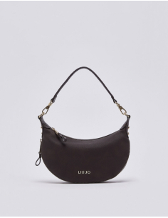 Liu Jo small brown hobo bag with nubuck effect