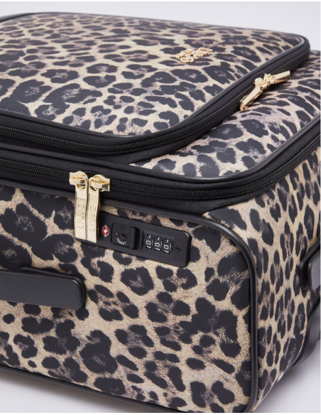 Liu Jo women’s black suitcase with multidirectional wheels