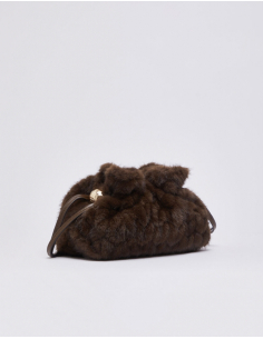 Liu Jo small Riccy brown faux fur bag 2