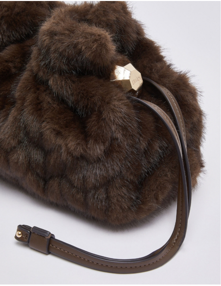 Liu Jo compact faux fur handbag for women