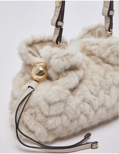 Liu Jo cream bag with embossed design
