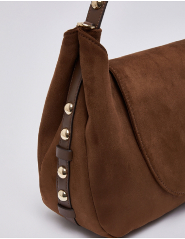Liu Jo tobacco handbag with turn-lock closure
