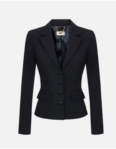 Elisabetta Franchi black jacket with satin lining