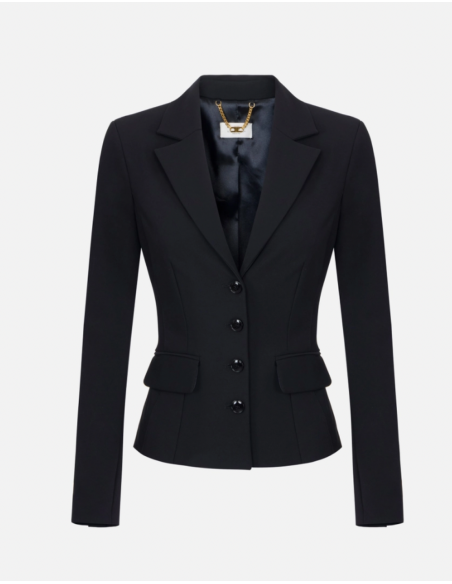 Elisabetta Franchi black jacket with satin lining