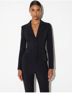 Elisabetta Franchi black jacket with satin lining 2