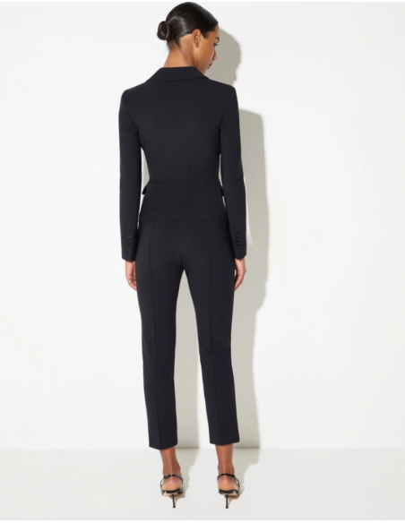 Elisabetta Franchi blazer noir en tissu technique