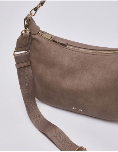 Liu Jo nubuck-effect hobo bag with zip closure