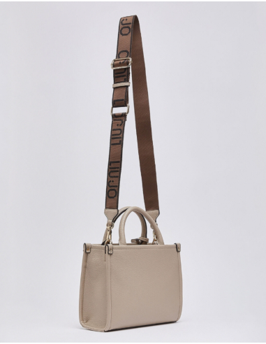 Liu Jo small beige bag with jacquard strap